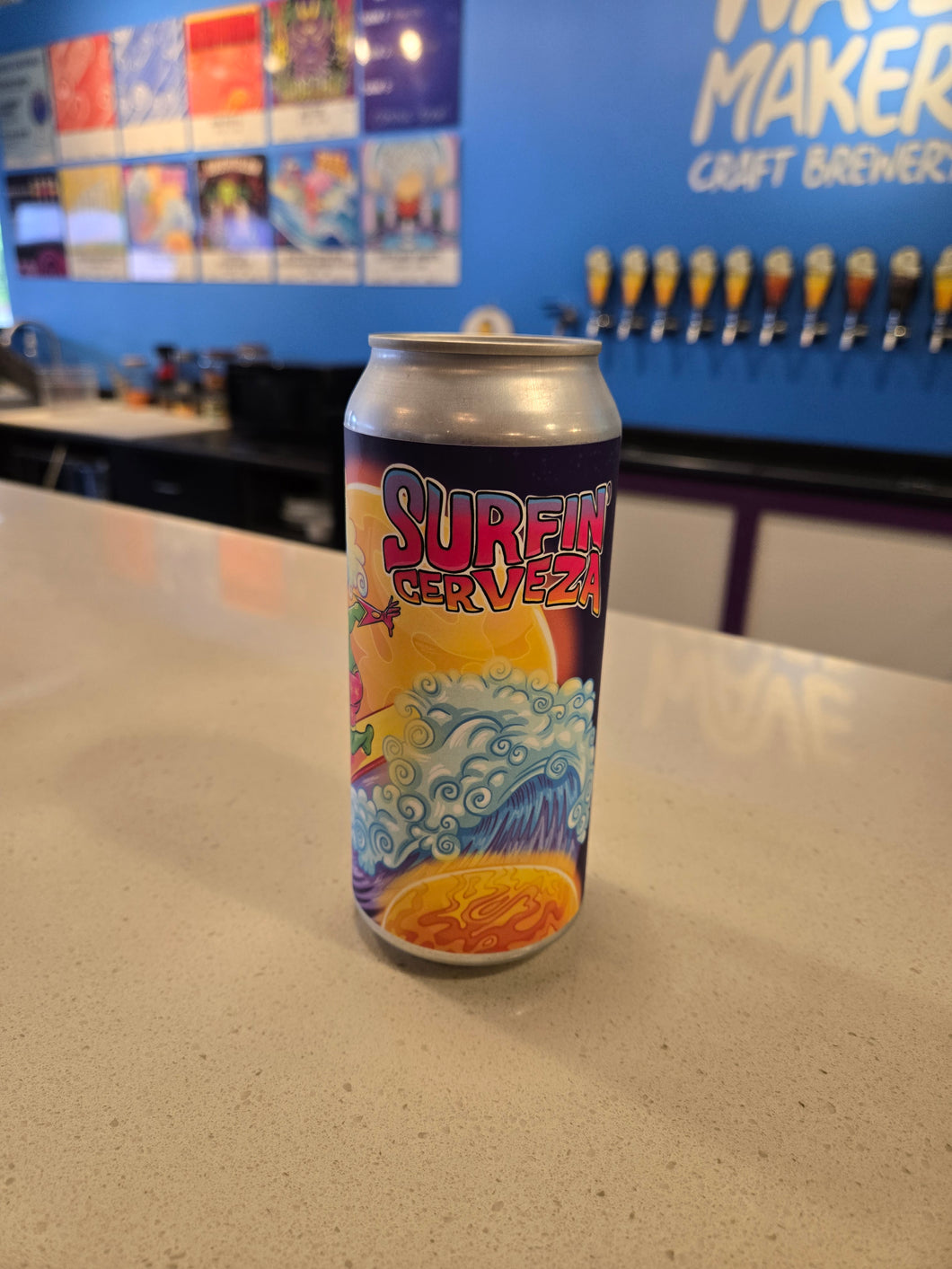 Surfin' Cerveza - Mexican Style Lager 473 ml can